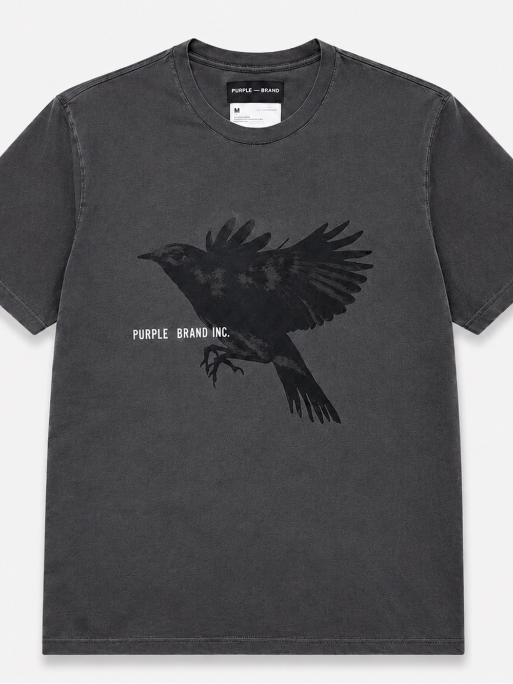 Purple Brand Inc. Men's Dark Gray Graphic Bird Tee